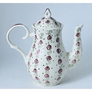 Mini Bone China Teapot 5.5  inch‎ Roses Pattern